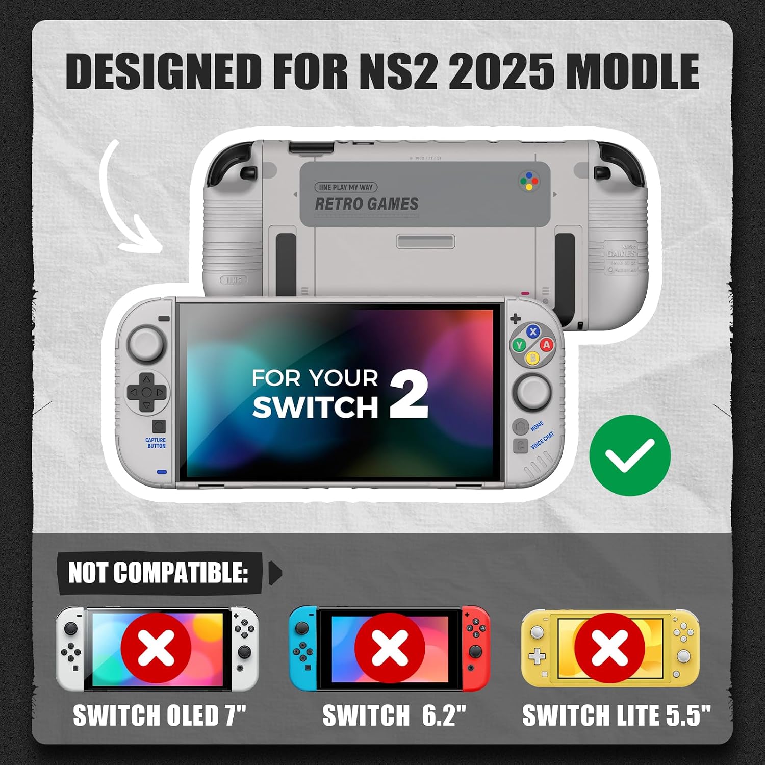 IINE Retro SFC Themed Full Bod - огляд і ціна Gaming Console Buttons